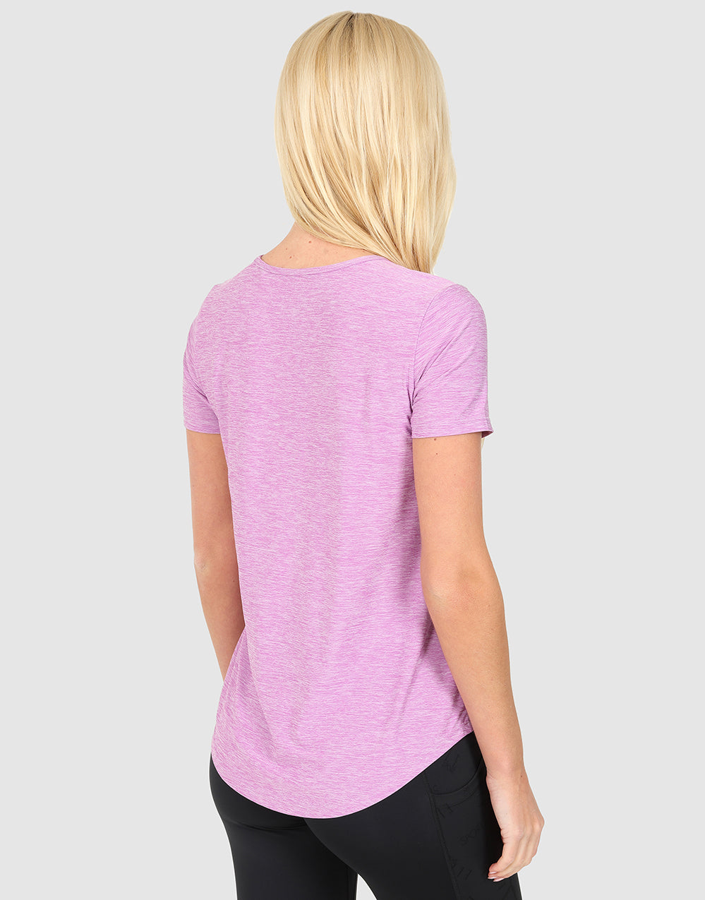 ELLE Sport Round Neck T-Shirt - Lilac - Elle Sport
