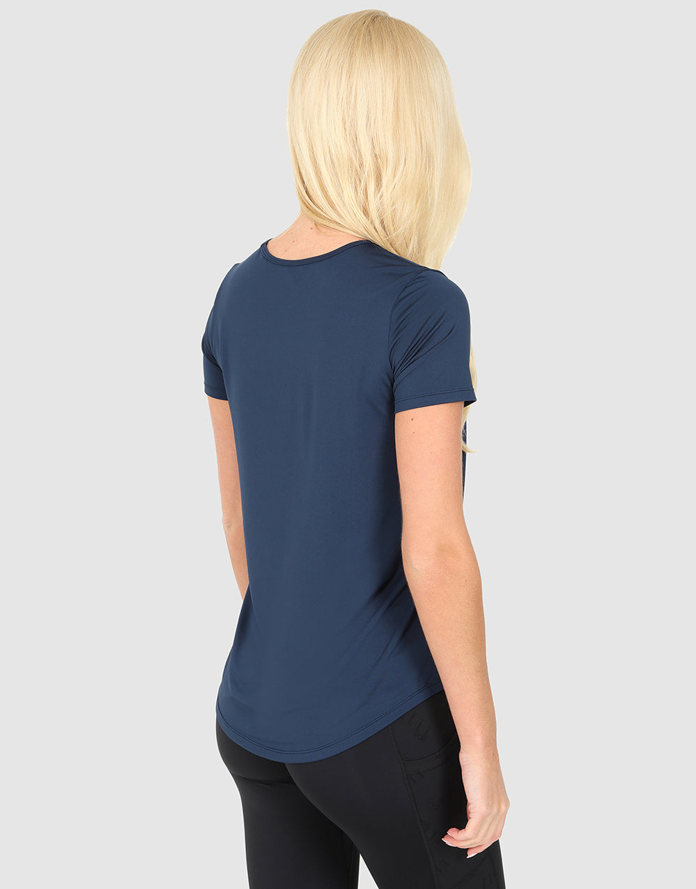ELLE Sport Round Neck T-Shirt - Navy - Elle Sport