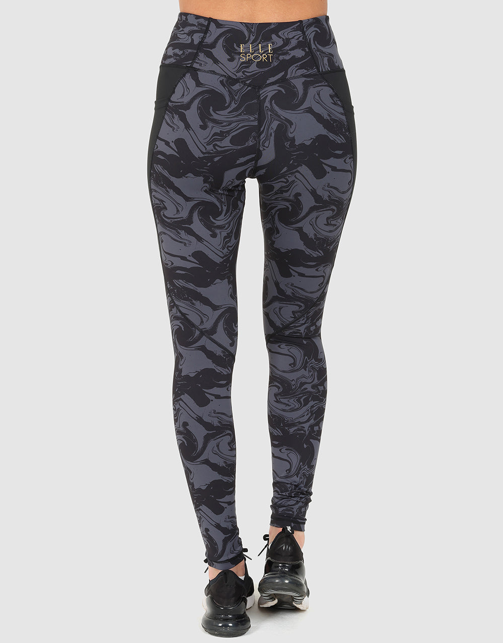 ELLE Sport Sublimated Legging - Black - Elle Sport