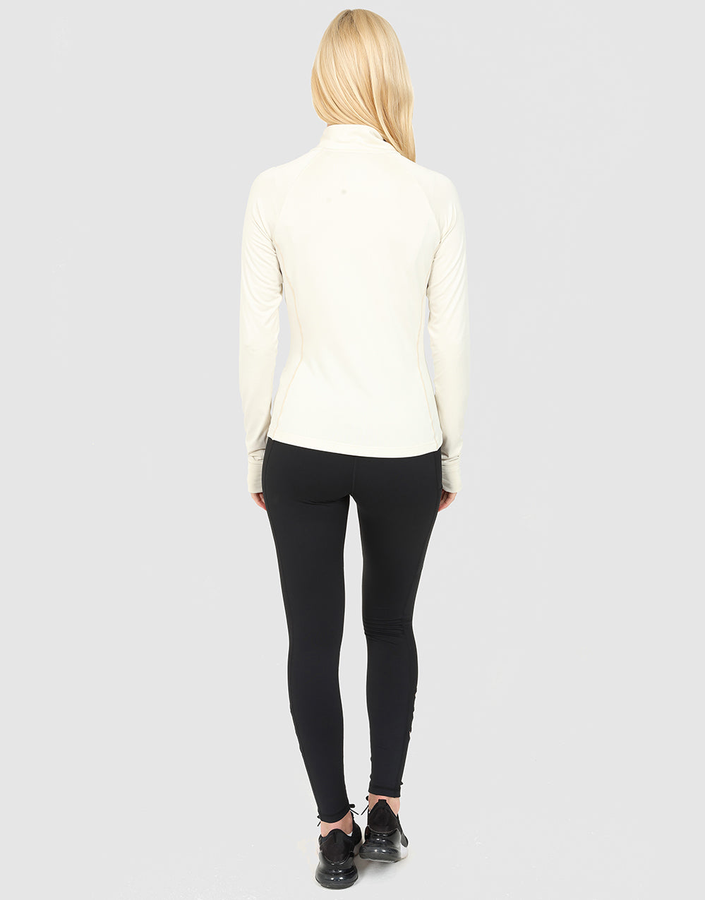 ELLE Sport Long Sleeve Full Zip Top - Birch - Elle Sport