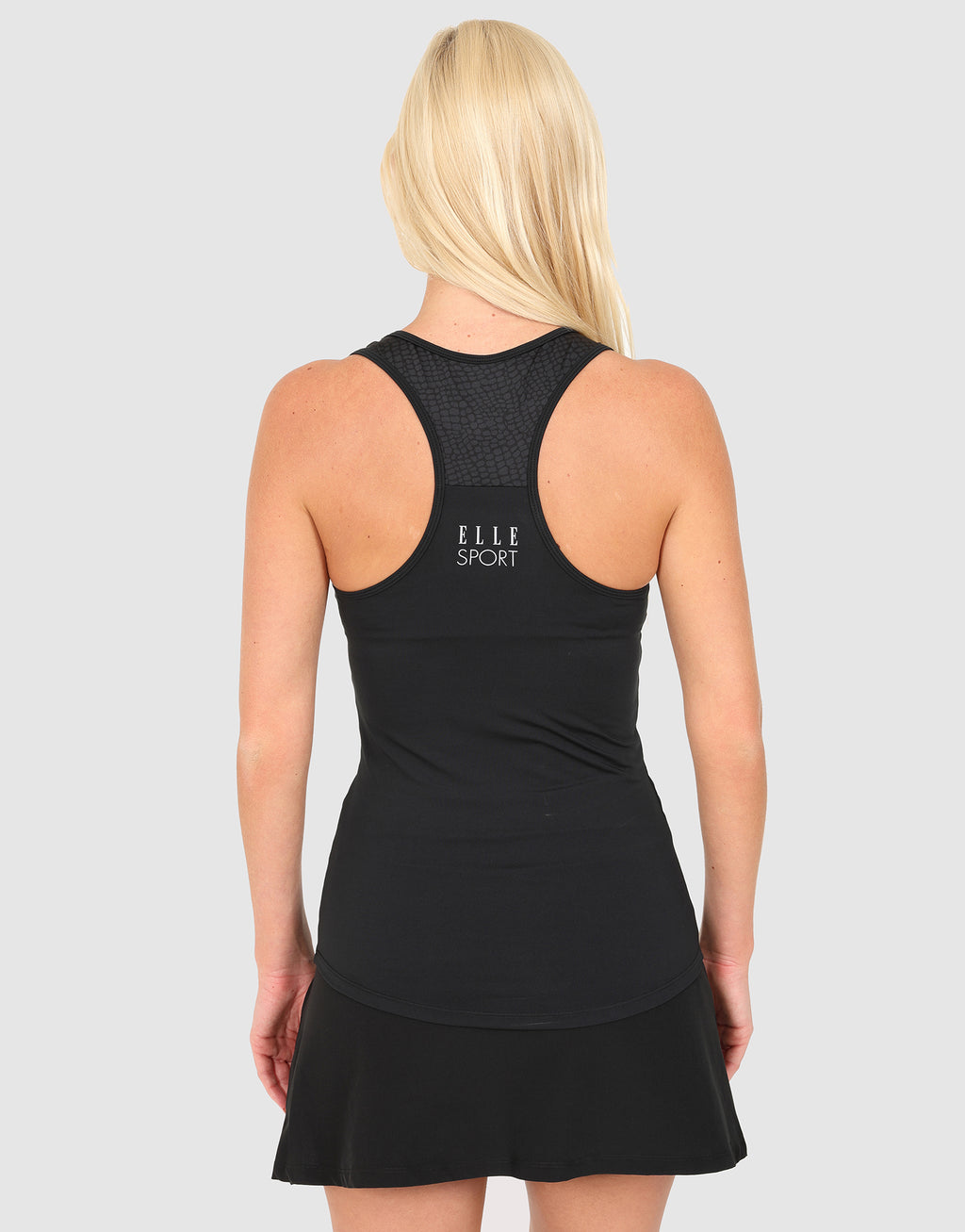 ELLE Sport Muscle Back Vest - Black - Elle Sport