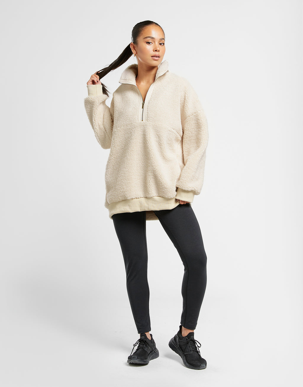 ELLE Sport Long Line Funnel Neck Fleece - Elle Sport