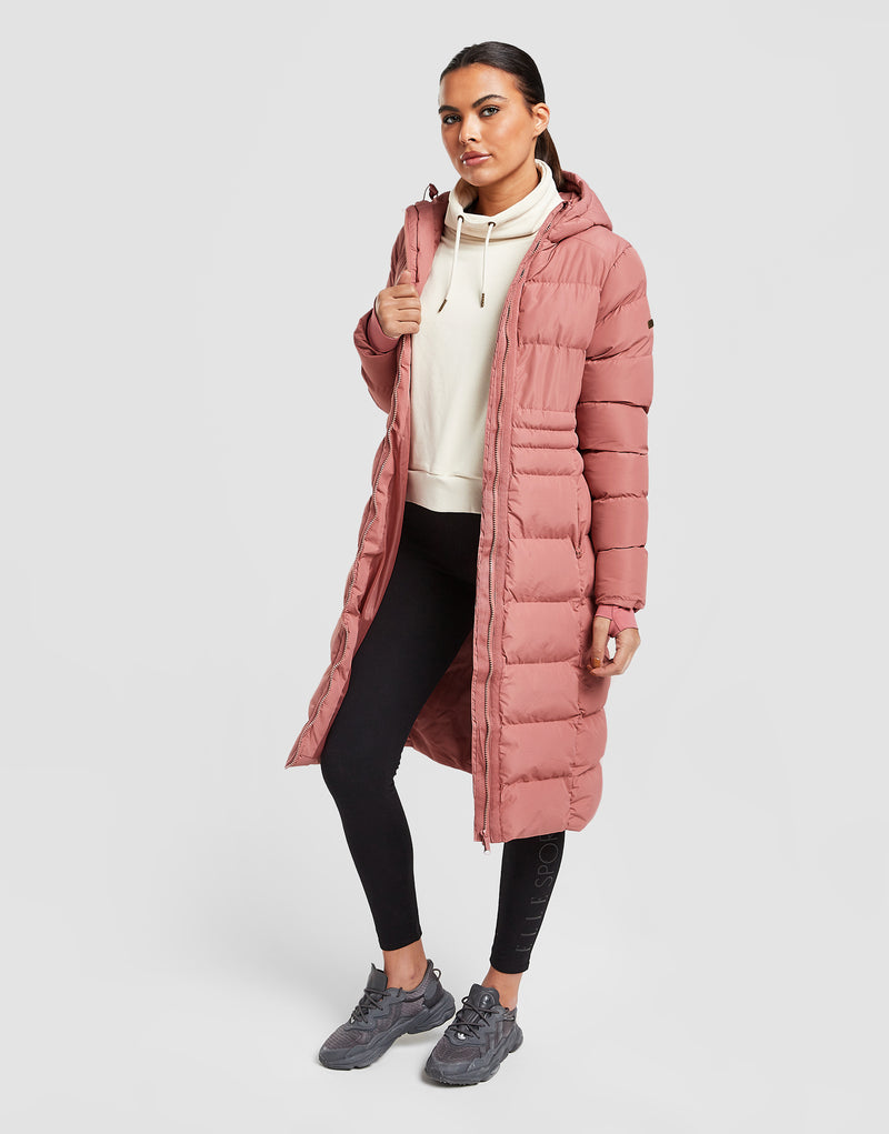 ELLE Sport Long Line Padded Coat - Elle Sport