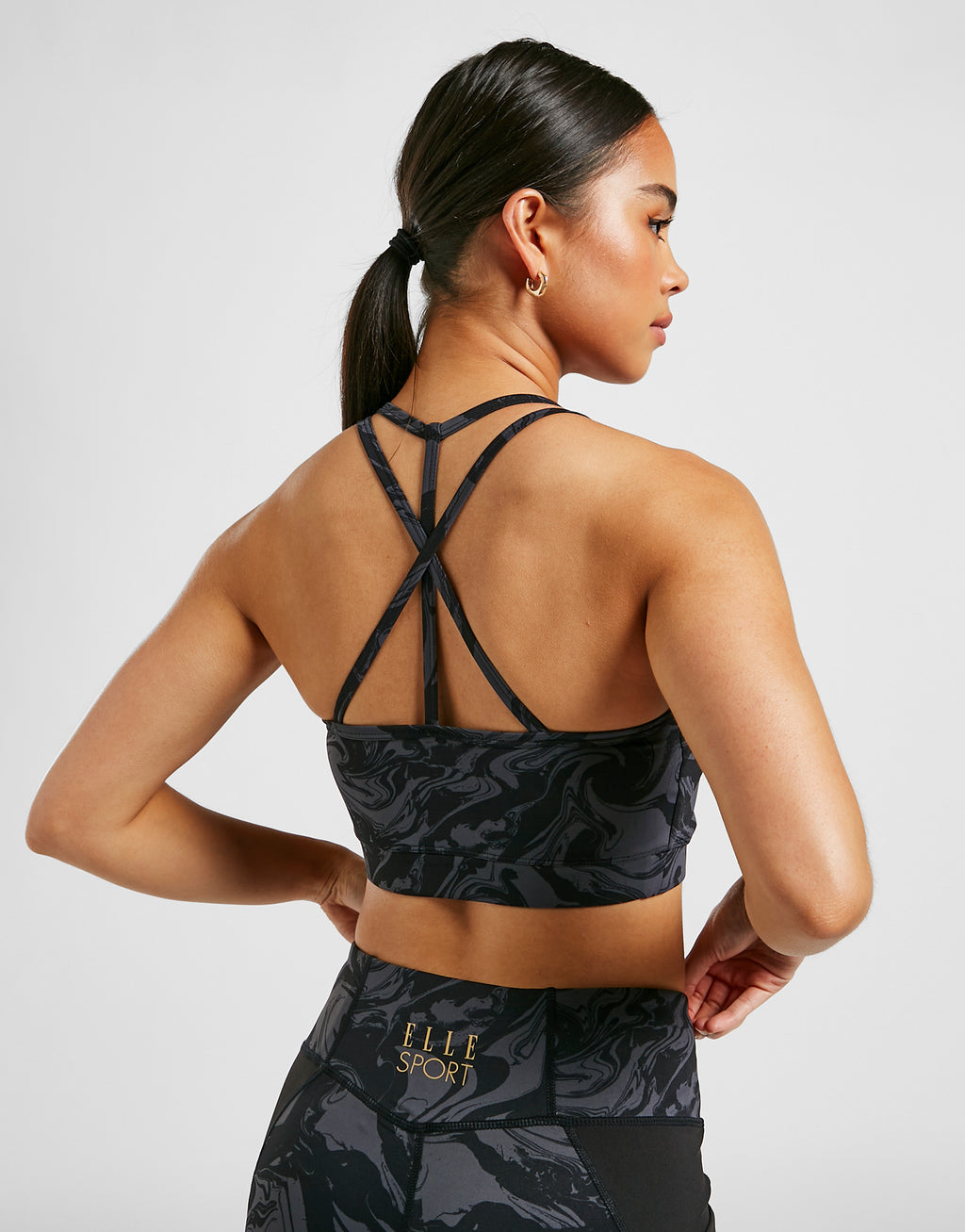 ELLE Sport AOP Strappy Bra - Elle Sport