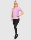 ELLE Sport Printed Panel Legging - Black - Elle Sport