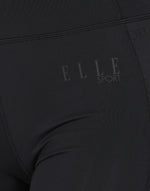 ELLE Sport Printed Panel Legging - Black - Elle Sport