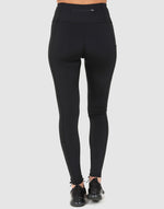 ELLE Sport Printed Panel Legging - Black - Elle Sport