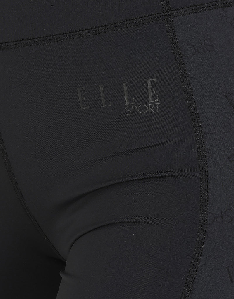 ELLE Sport Printed Panel Cycling Short - Elle Sport