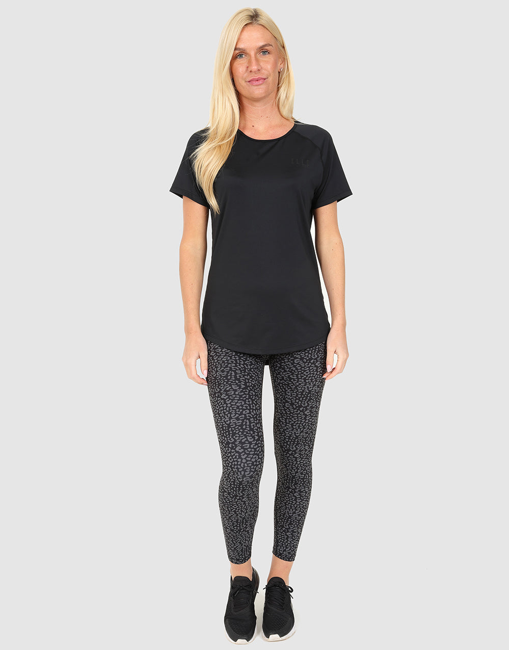 ELLE Sport Long Line T-Shirt - Black - Elle Sport
