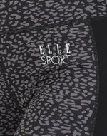ELLE Sport AOP Cropped Legging - Black - Elle Sport