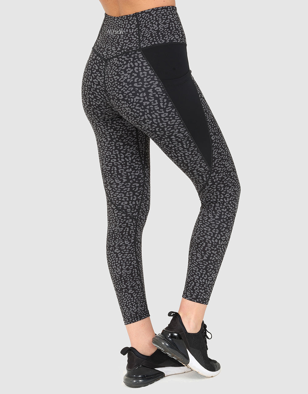 ELLE Sport AOP Cropped Legging - Black - Elle Sport