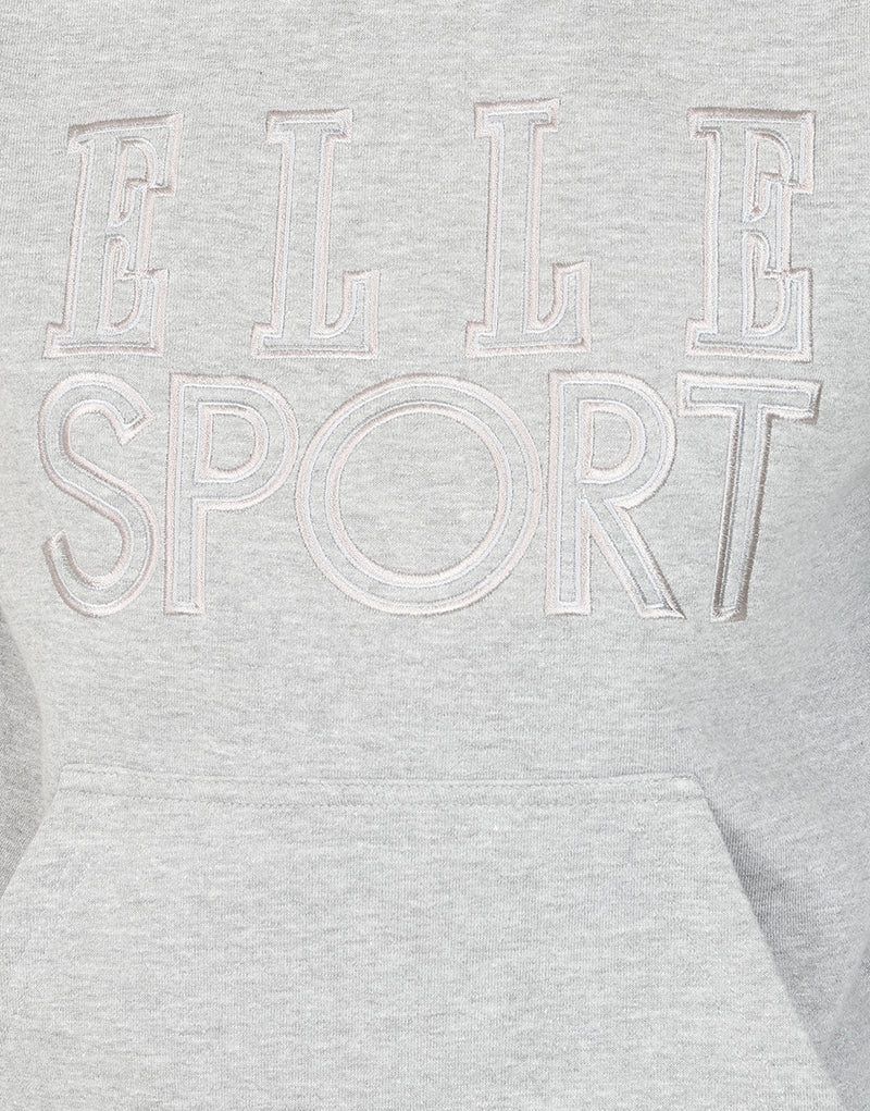ELLE Sport Applique Hoodie - Grey Marl - Elle Sport