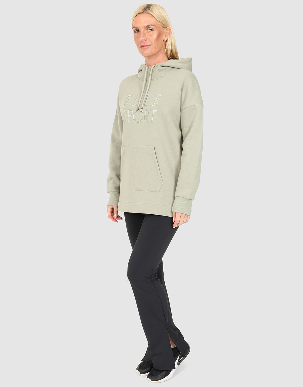 ELLE Sport Longline Hoodie - Seagrass - Elle Sport