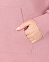 ELLE Sport Long Line Hoodie - Nostalgia Rose - Elle Sport