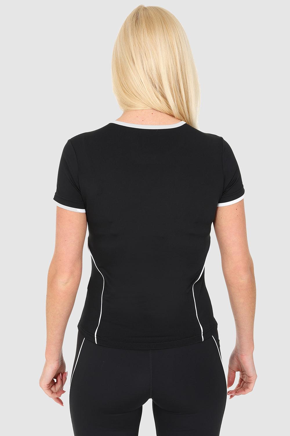 ELLE Sport Contour Piping T-Shirt - Black - Elle Sport