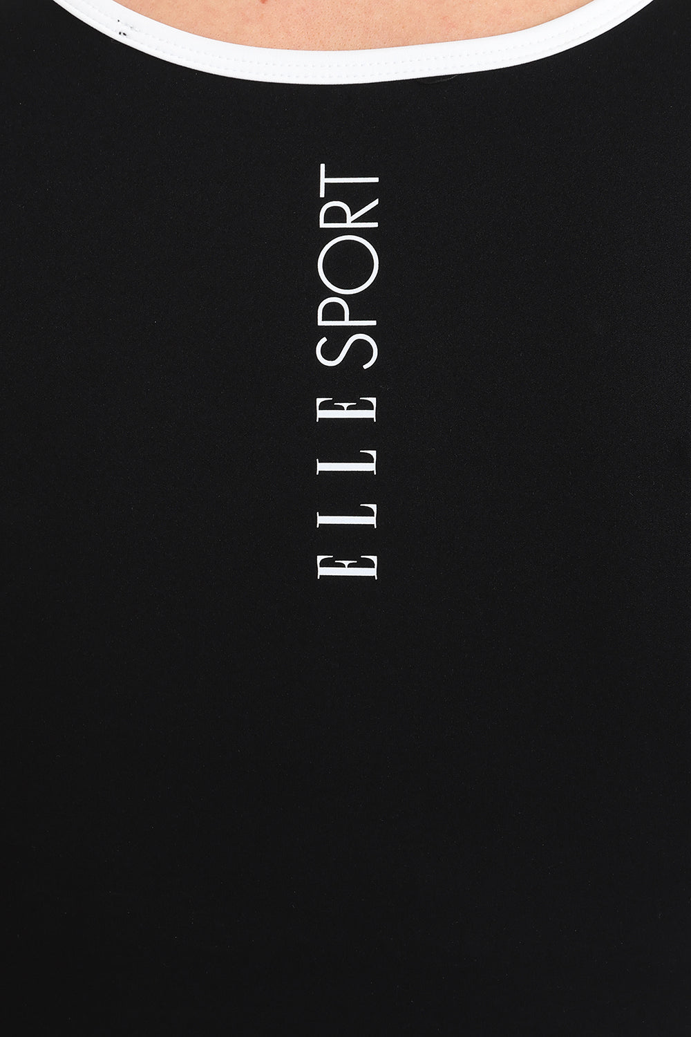 ELLE Sport Square Neck Vest - Black - Elle Sport