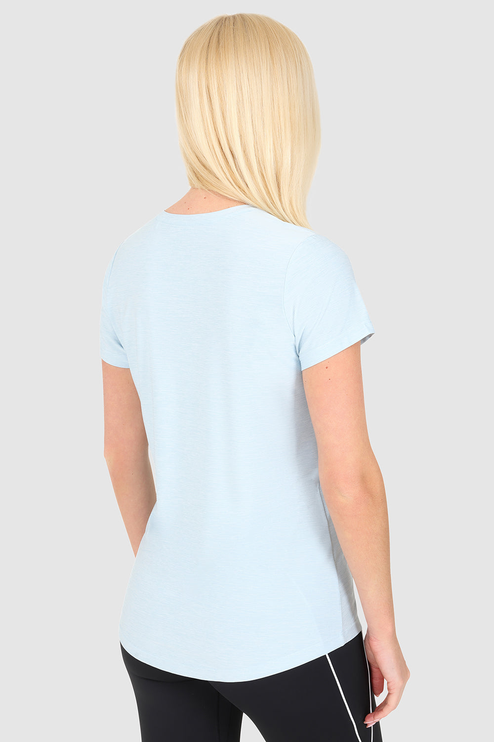 ELLE Sport V-Neck T-Shirt - Baby Blue - Elle Sport
