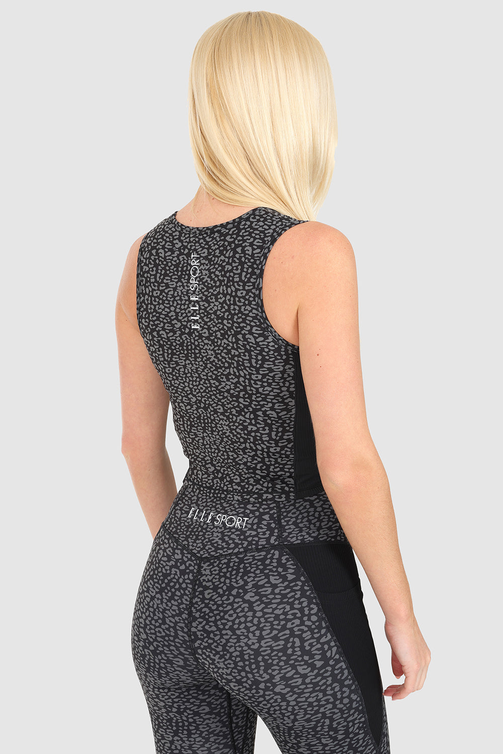 ELLE Sport AOP Vest - Black - Elle Sport