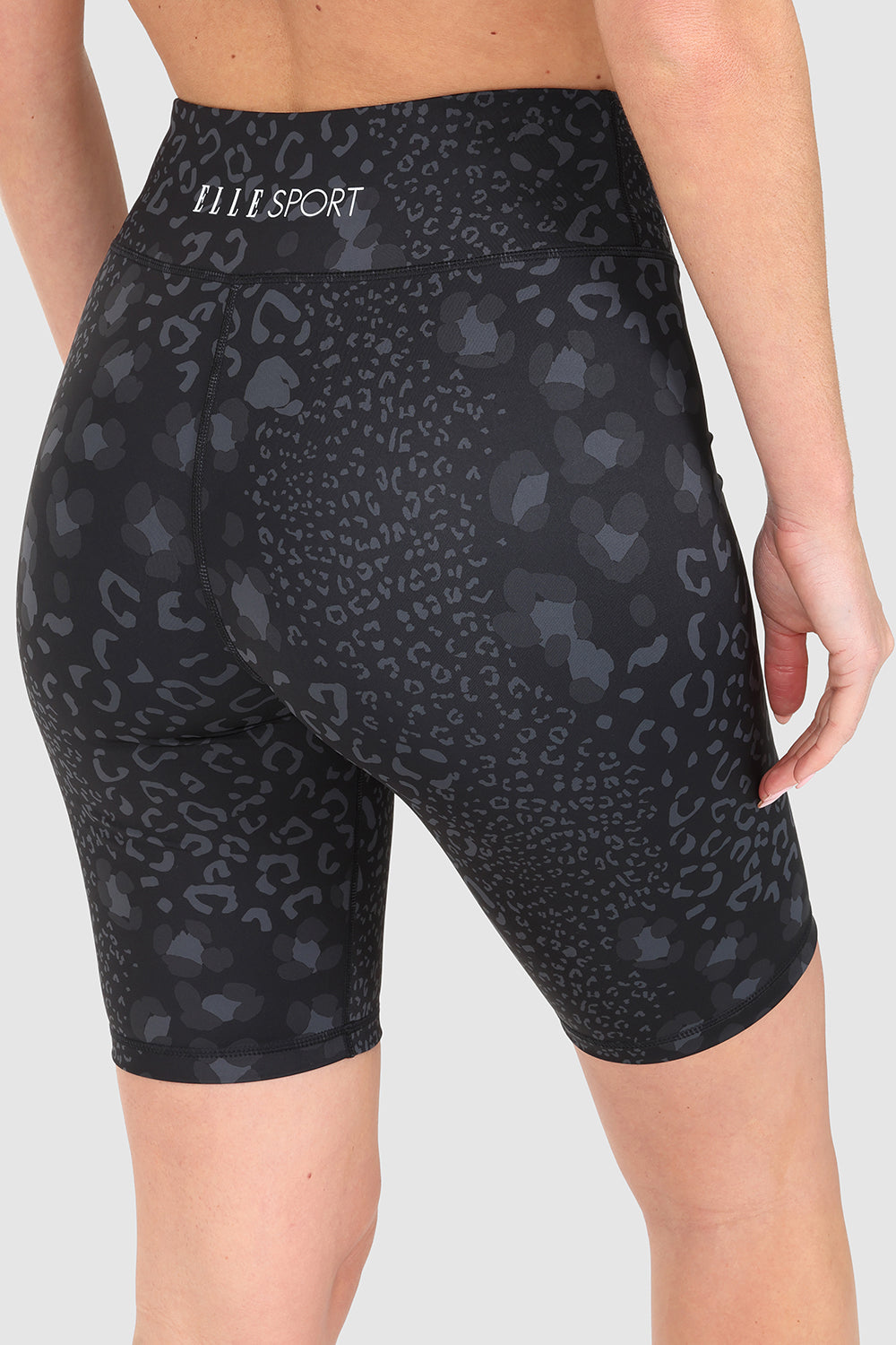 ELLE Sport AOP Cycling Shorts - Black - Elle Sport