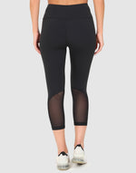 ELLE Sport Panel Cropped Legging - Black - Elle Sport