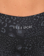 ELLE Sport Printed Cycling Short - Black - Elle Sport
