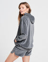 ELLE Sport Oversized Velour Longline Hoodie - Elle Sport