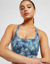 ELLE Sport Strappy Printed  Sports Bra - Elle Sports