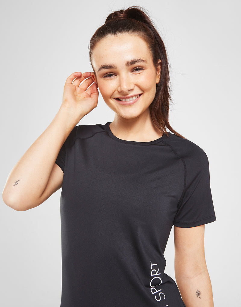 ELLE Sport Long Line Performance T-Shirt - Elle Sports