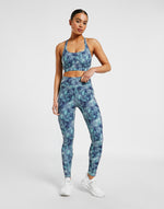 ELLE Sport Strappy Printed  Sports Bra - Elle Sports