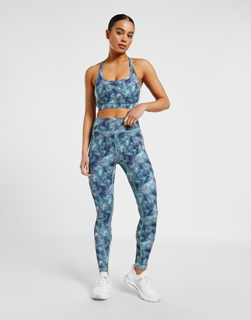 ELLE Sport Strappy Printed  Sports Bra - Elle Sports