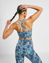 ELLE Sport Strappy Printed  Sports Bra - Elle Sports