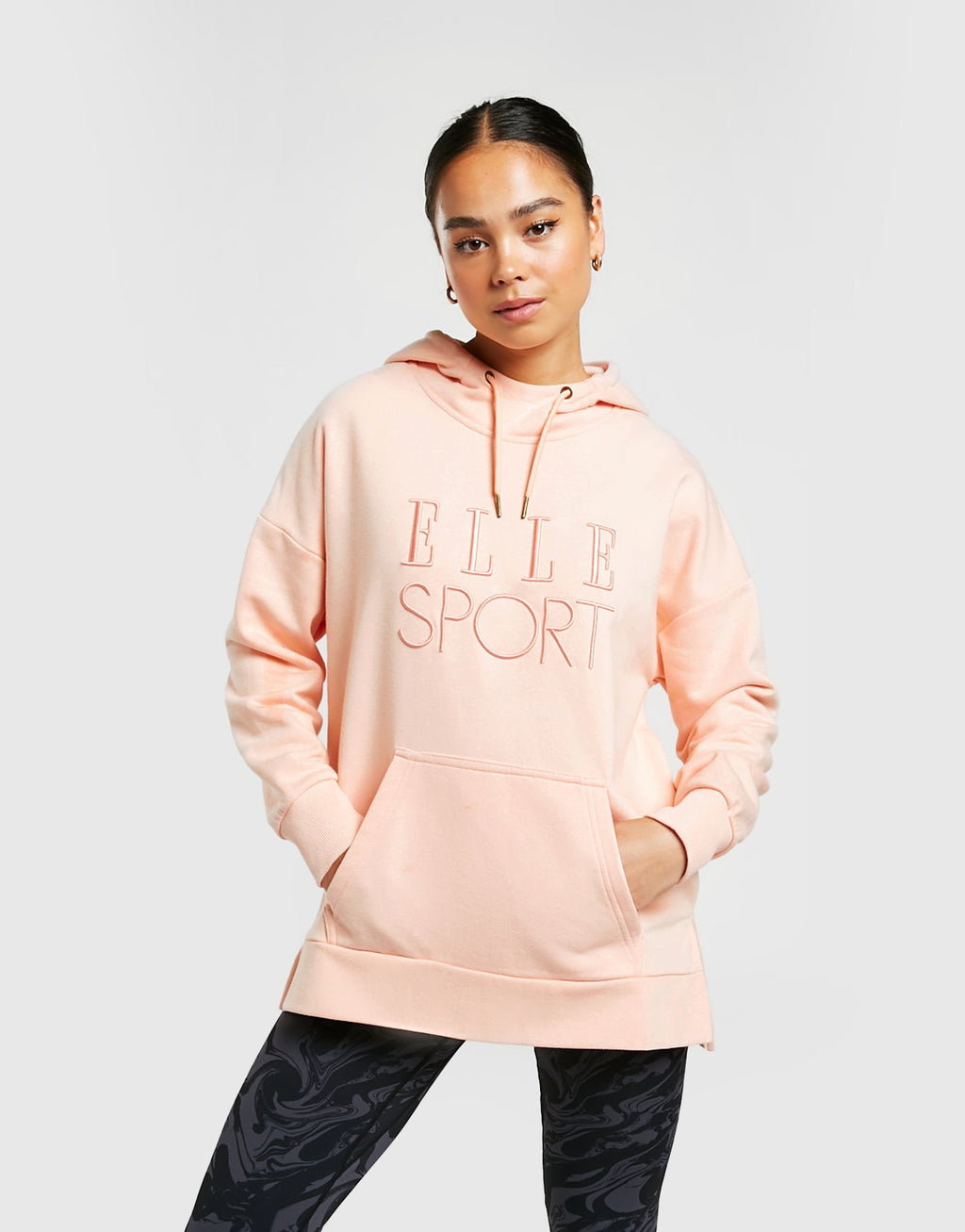 ELLE Sport Long Line Hoodie