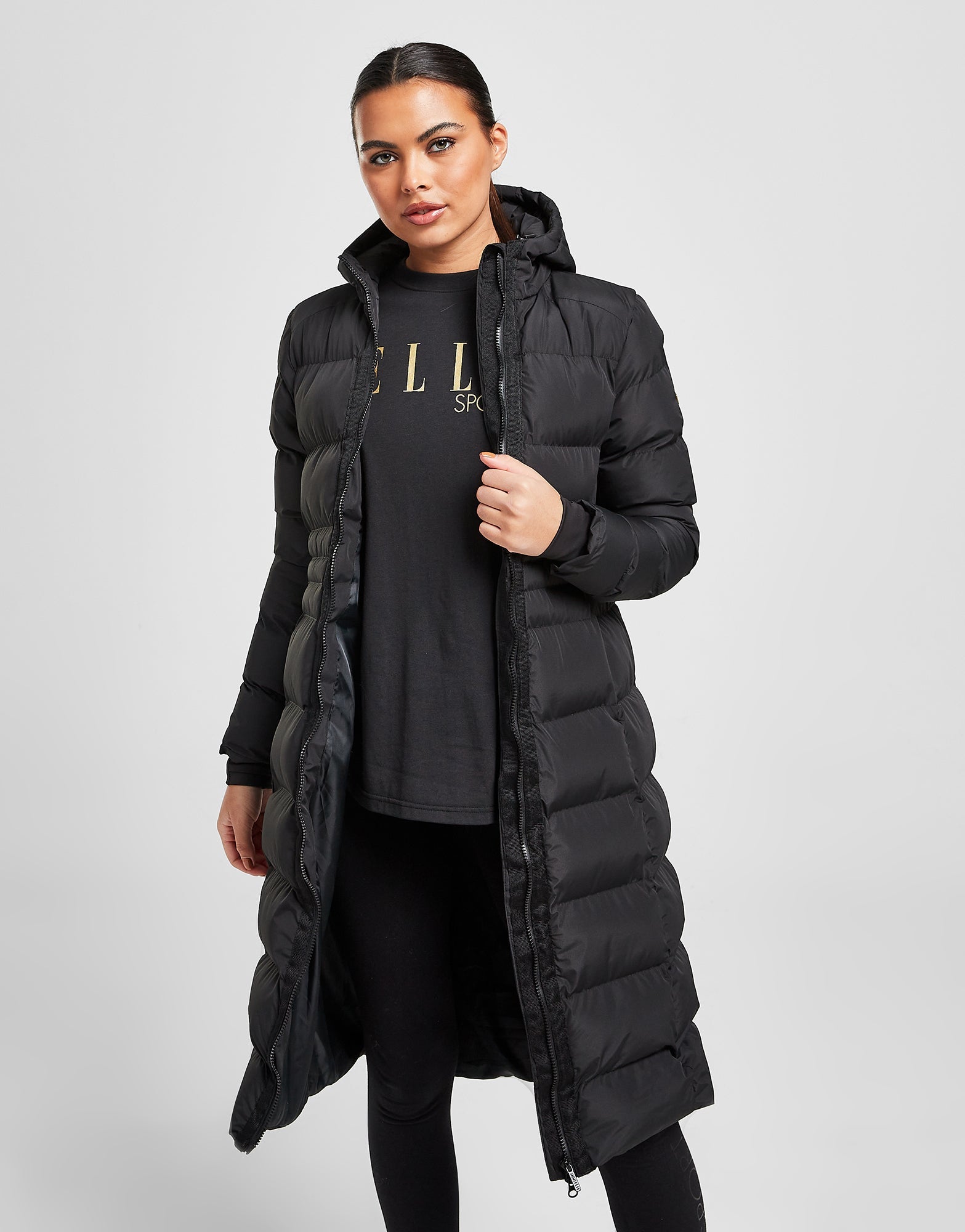 Elle black 2025 padded coat