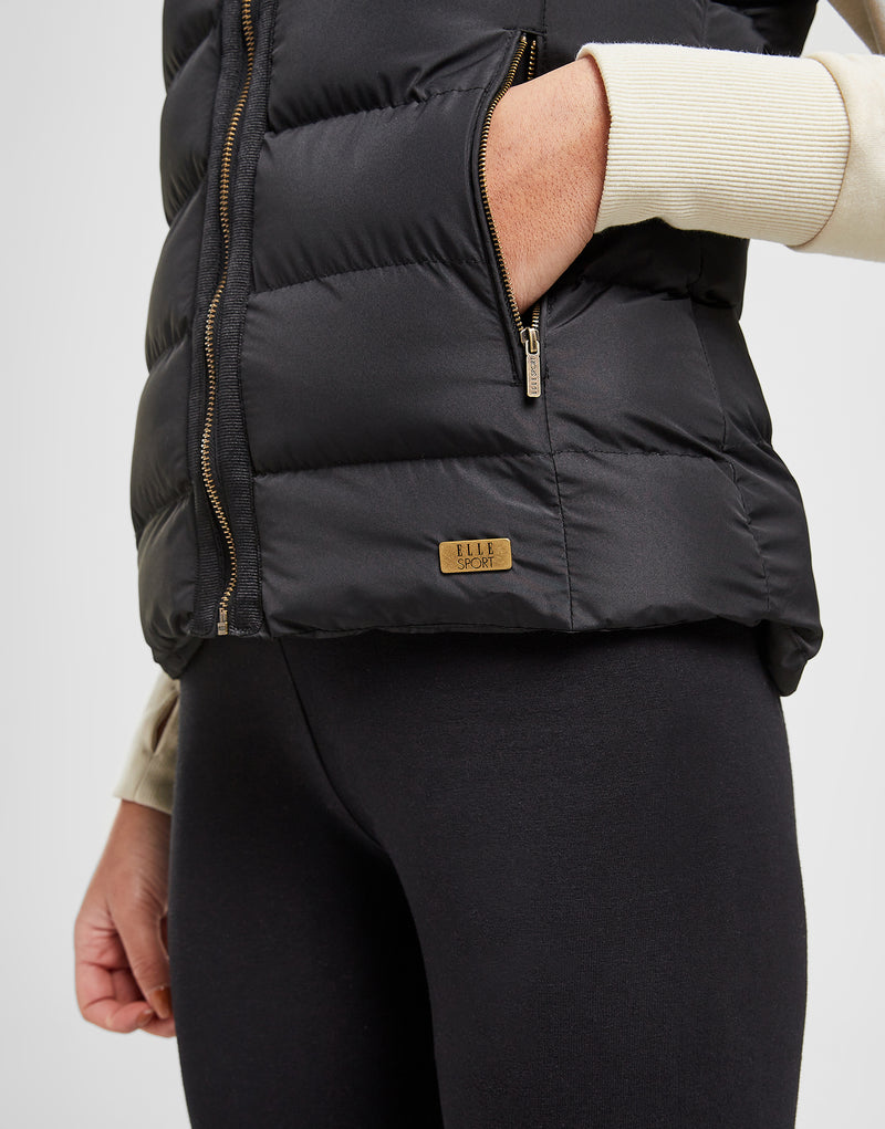 ELLE Sport Hooded Padded Gilet - Elle Sport