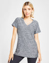 ELLE Sport Poly V-Neck Tee - Elle Sport